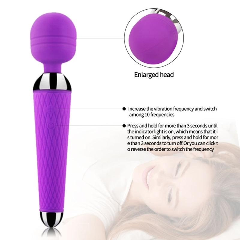 360 Degree Bending Wand Vibrator