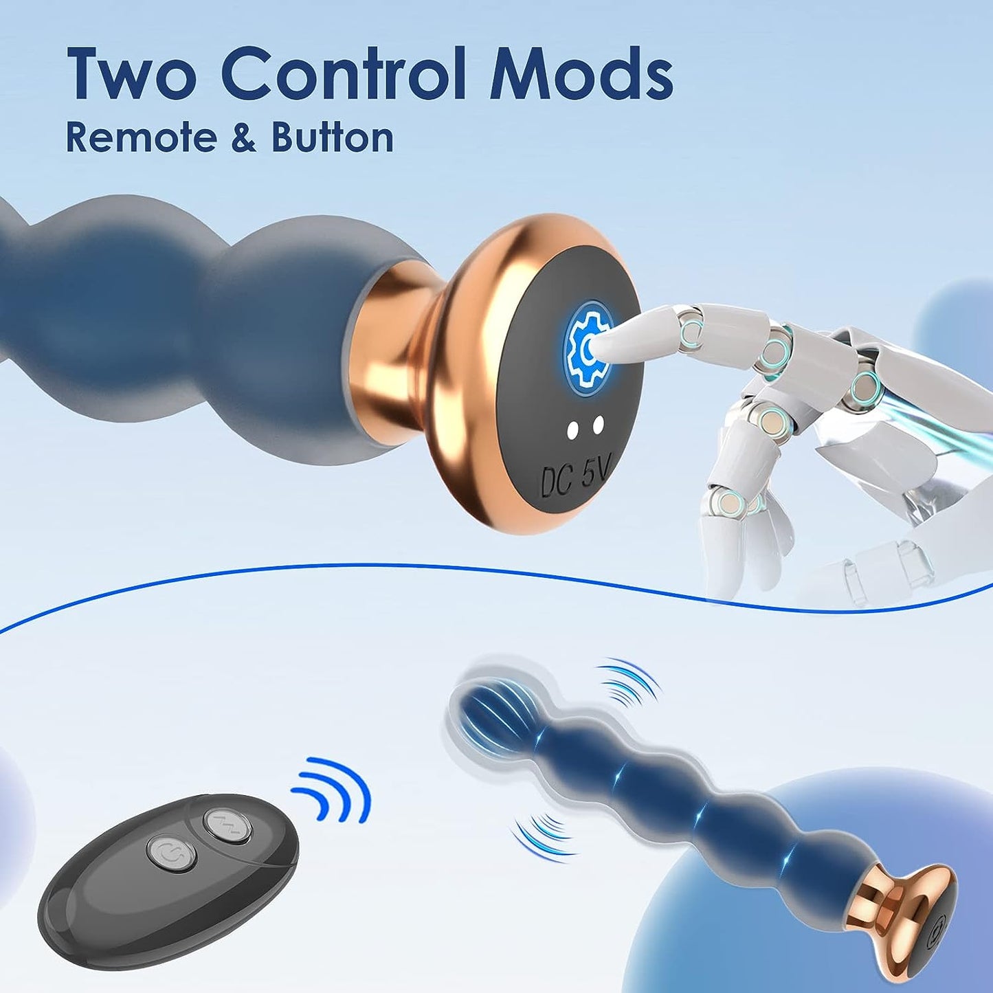 Prostate Massager With Remote Control