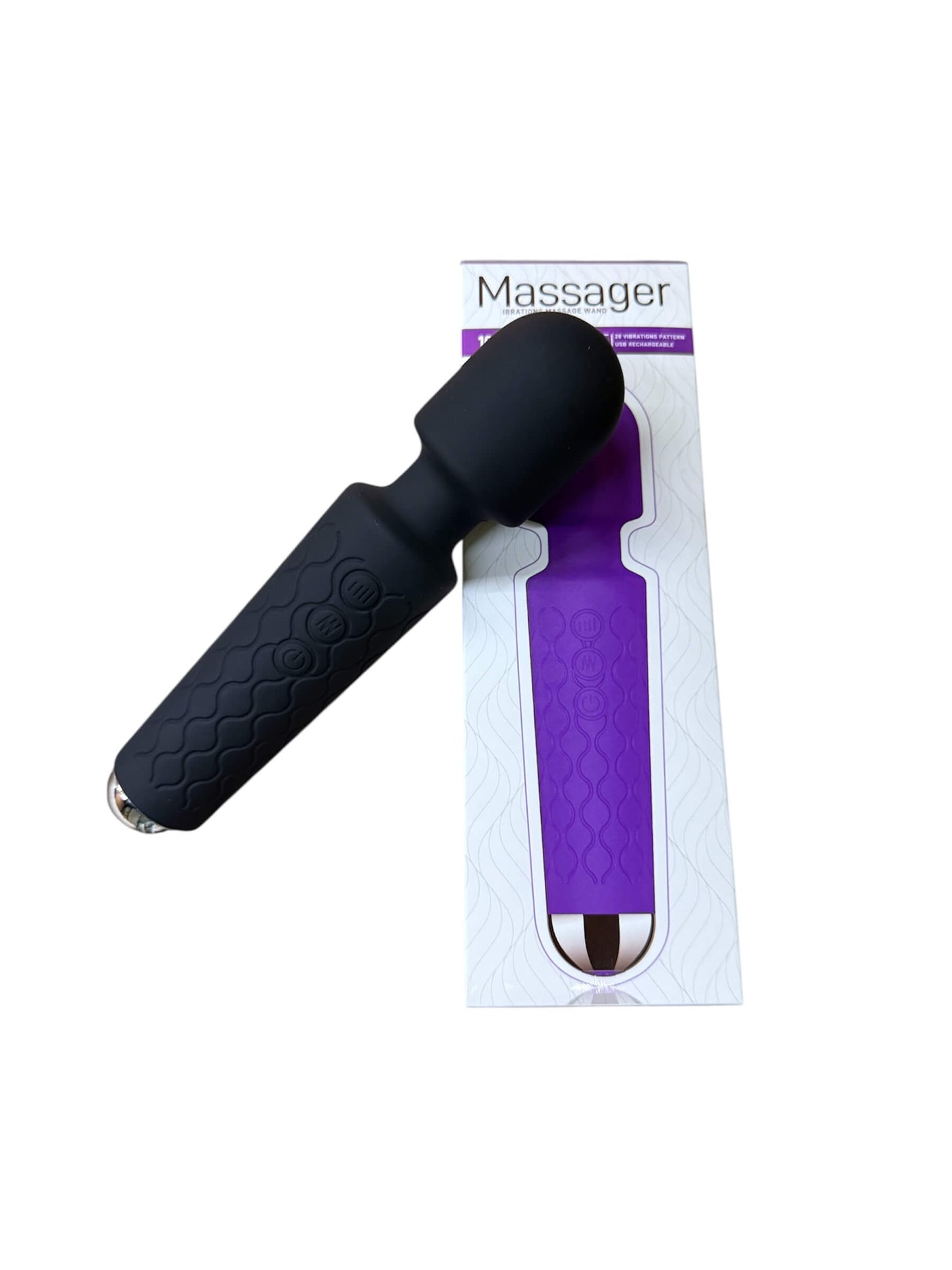 Black small wand vibrator. Best Female sex toys Australia, Discreet packaging- BehindClosedDoors 