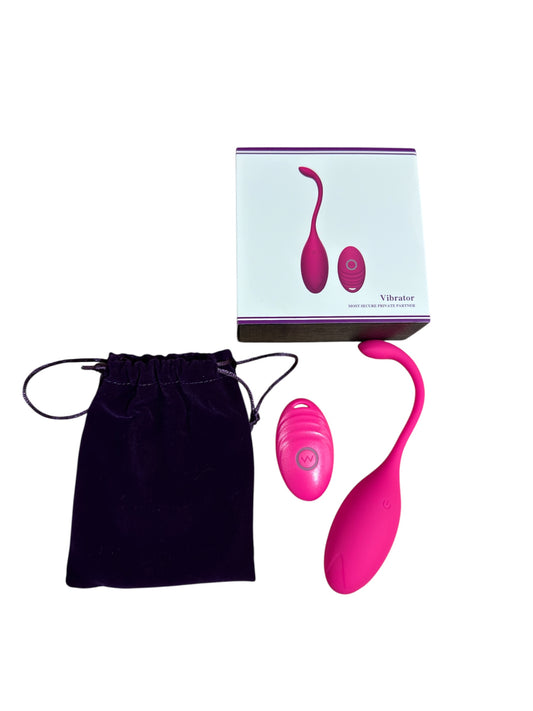 Pink remote control kegel ball vibrator, soft silicone discreet packaging from BehindClosedDoors 