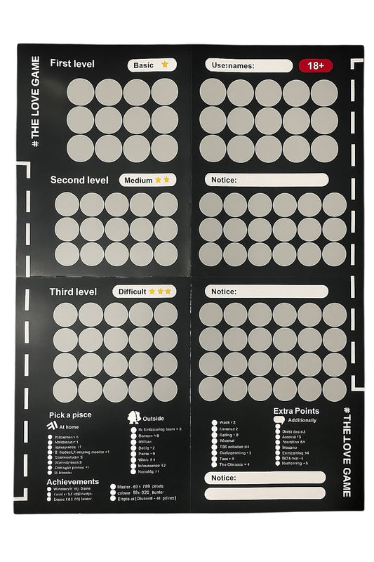 Scratch the levels away with your partner and earn extra points. Great couples game from BehindClosedDoors 