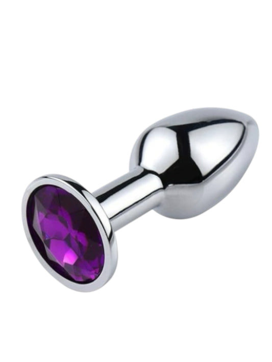 Jewel Stainless Steel Anal Plug. Beginners and experts. Anal sex toys Australia- BehindClosedDoors.