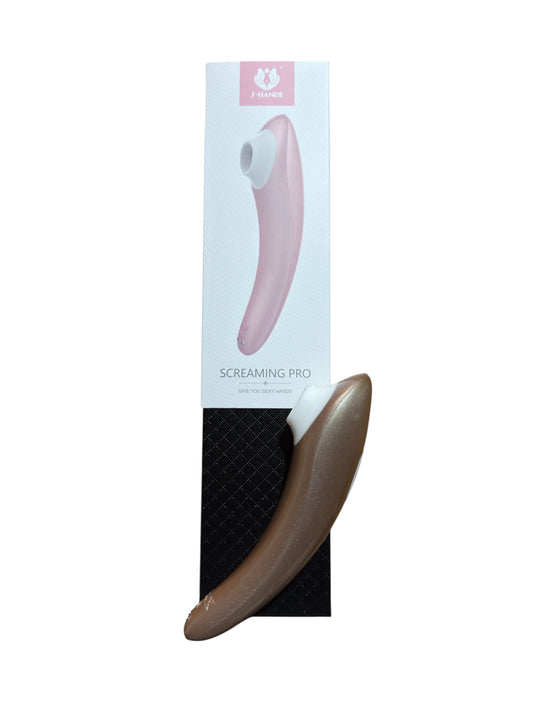 Small gold female clitoral sucking vibrator. Female sex toys Australia Discreet packaging- BehindClosedDoors
