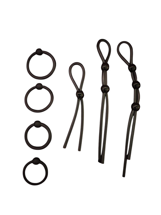 Male sex toys cock ring set. soft safe silicone made. sex toys Australia- BehindClosedDoors. 