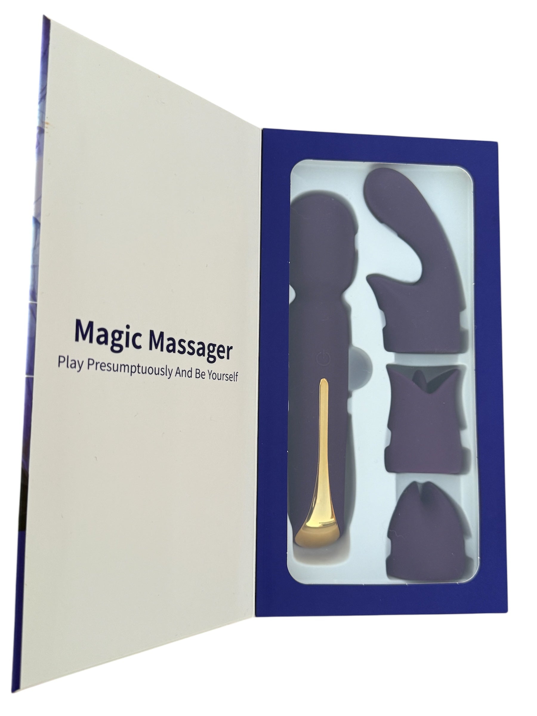 Top of the range luxury magic massager with different heads. Female sex toys Australia, discreet packaging- BehindClosedDoors. 