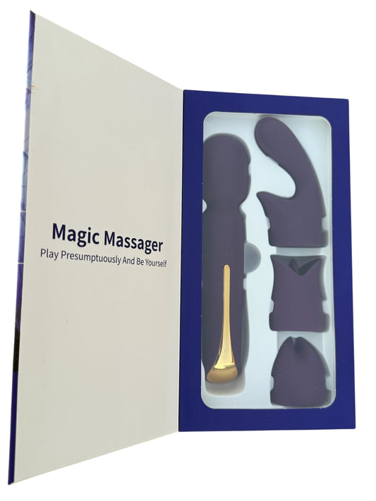 Top of the range luxury magic massager with different heads. Female sex toys Australia, discreet packaging- BehindClosedDoors. 