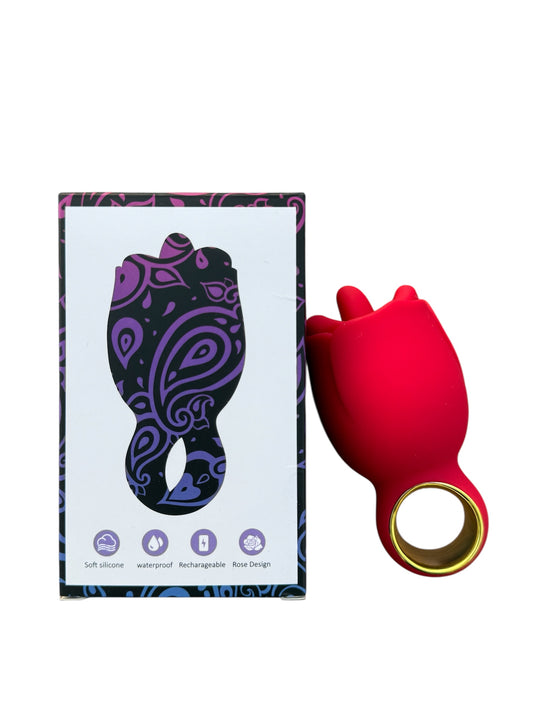 Luxury Rose tongue simulator. Soft silicone Female sex toys Australia, Discreet packaging- BehindClosedDoors. 